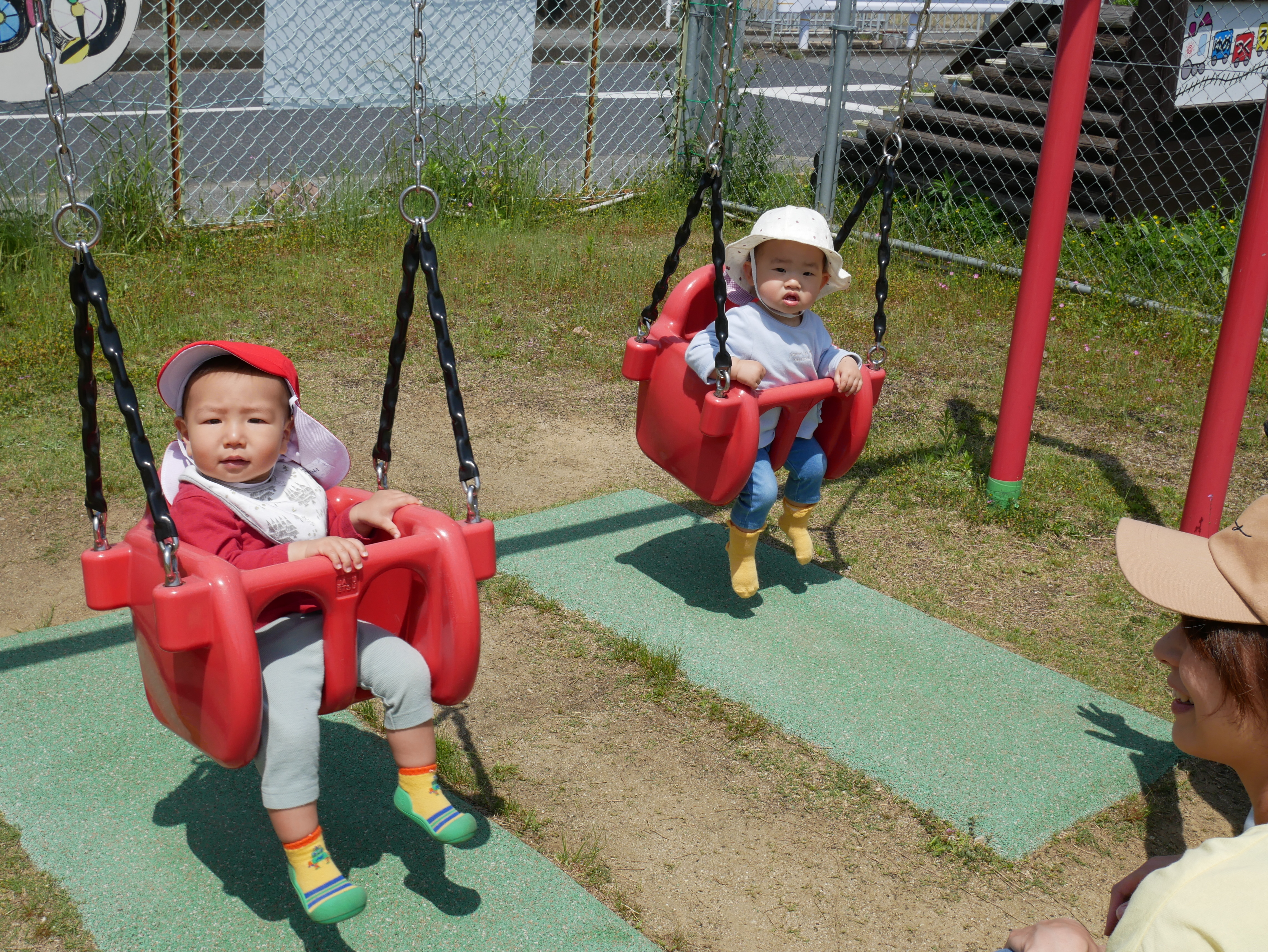 ぶどう組・いちご組合同　～幼児園の園庭で遊ぼう～の画像1