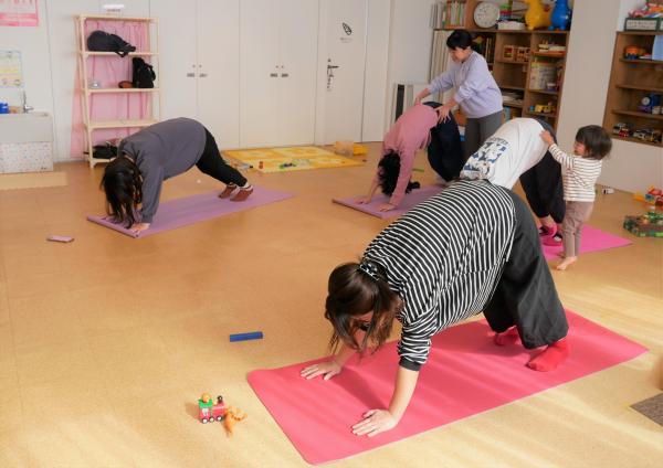 ヨガ体験の様子１